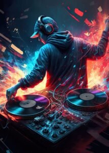 A canada day disc jockey