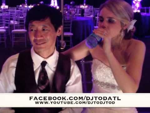 Atlanta wedding dj, djtod with kelley & yong