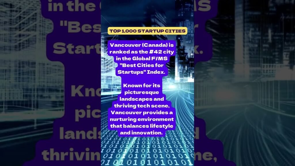 Best startup city #42: vancouver, canada - a hidden gem for entrepreneurs!