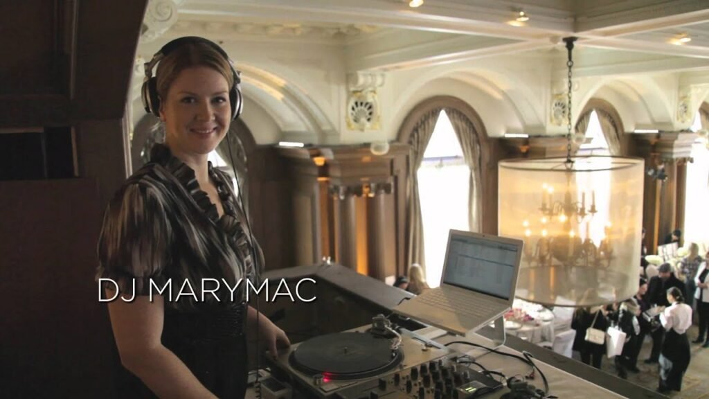 Dj mary mac at the engage wedding show
