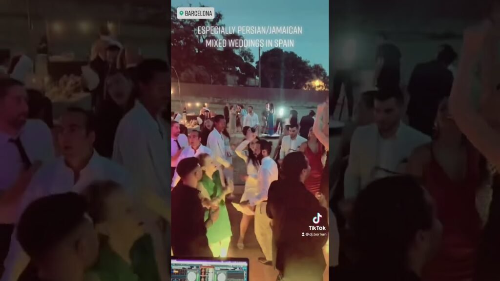 Persian jamaican mixed wedding in barcelona, spain with dj borhan