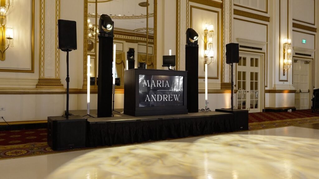 Signature wedding dj + lighting at the fairmont vancouver hotel (signature dj package)
