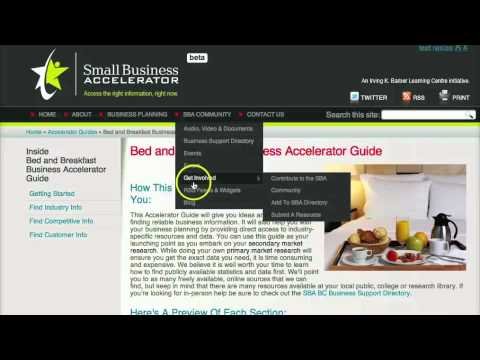 Two minute small business accelerator (sba) introduction