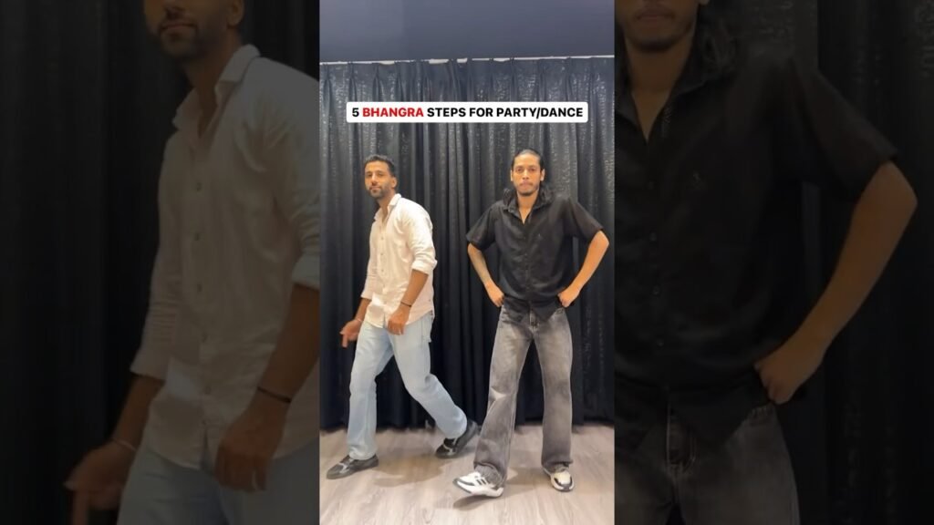 5 bhangra steps for party or dance | bhangra dance tutorial | learn dance #shorts #dance  #tutorial