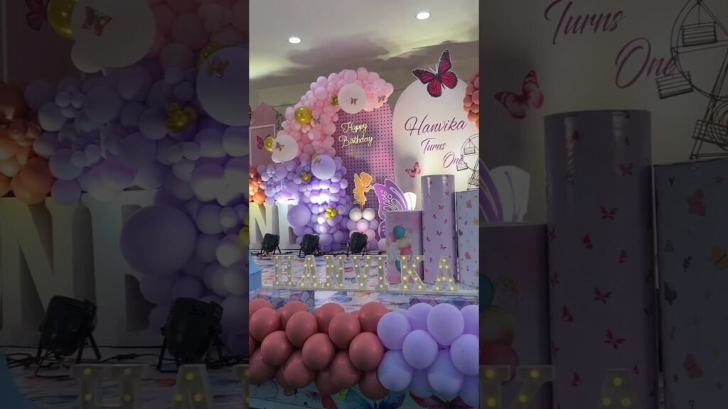 Birthday party decoration🦋 pune best event planner and organises @sukanyaevents