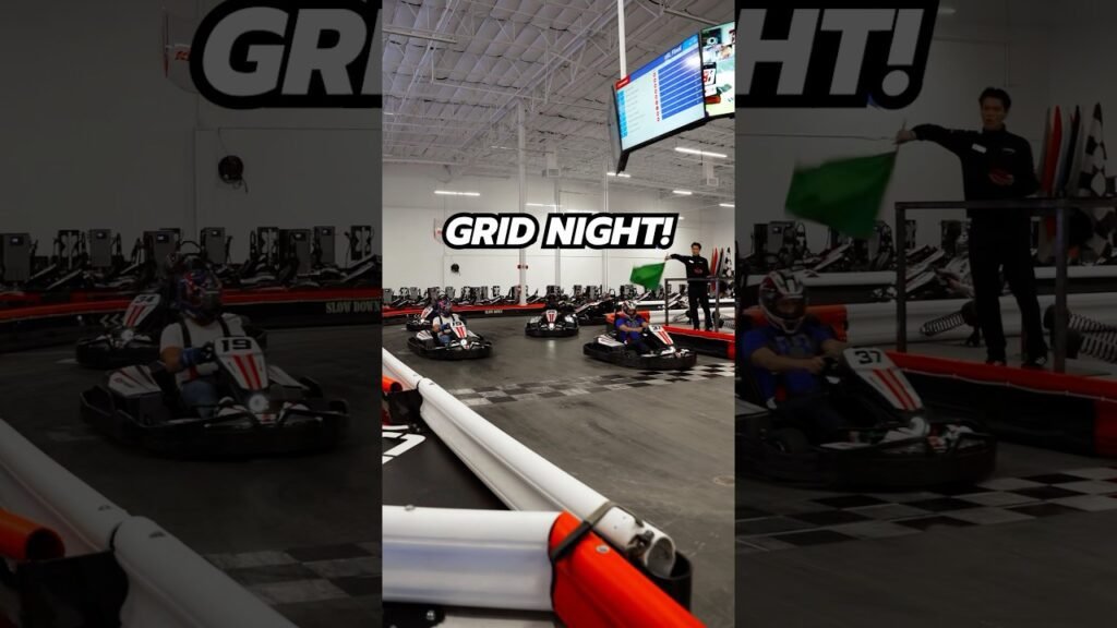 Grid night! At k1 speed 🏁 race for position and make the pass! #karting #gokarting #racing