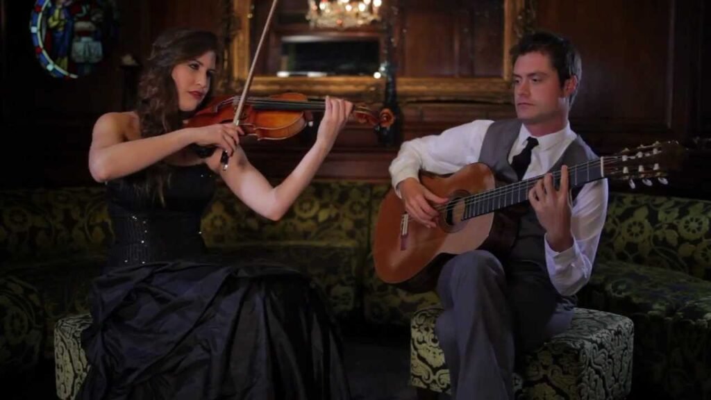 Hire violin and guitar duo, weddings, corporate events, parties uk, europe