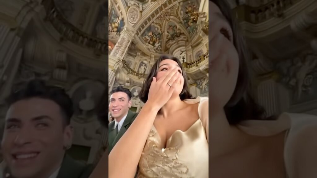 Is this the most breathtaking wedding entrance of all time?