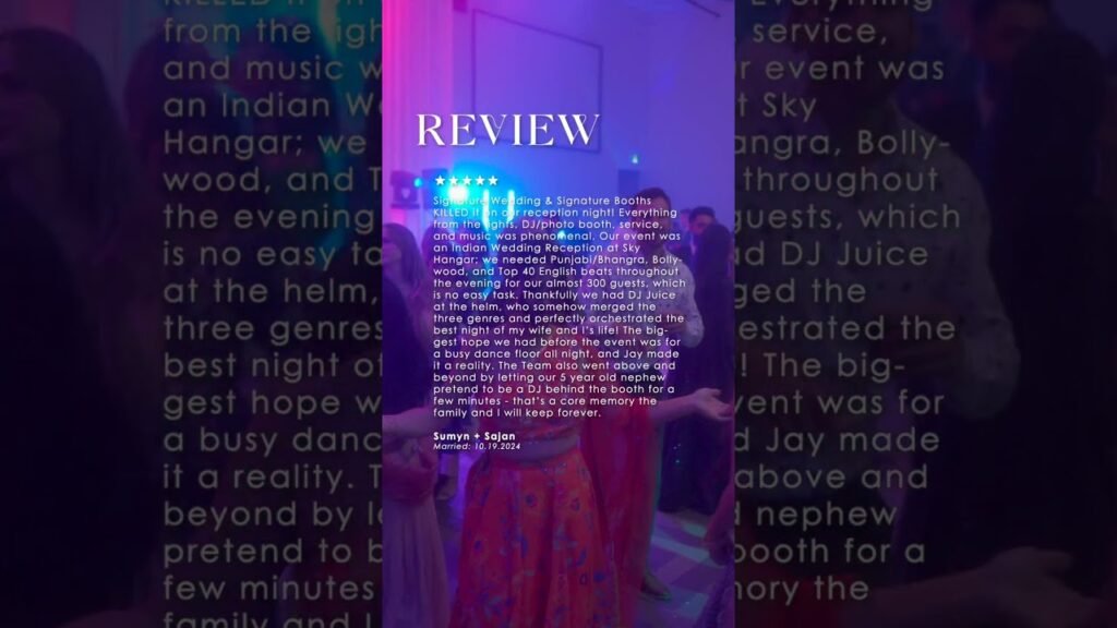 Signature wedding dj & photobooth @ sky hanger