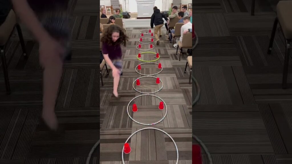 Stack and run challenge - a fun party, group, or classroom game #youthministry #familygames #games