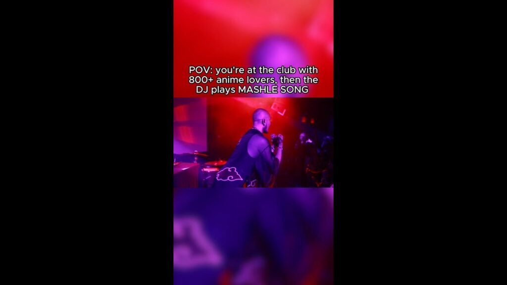 The dj played mashle at the club 🤯
