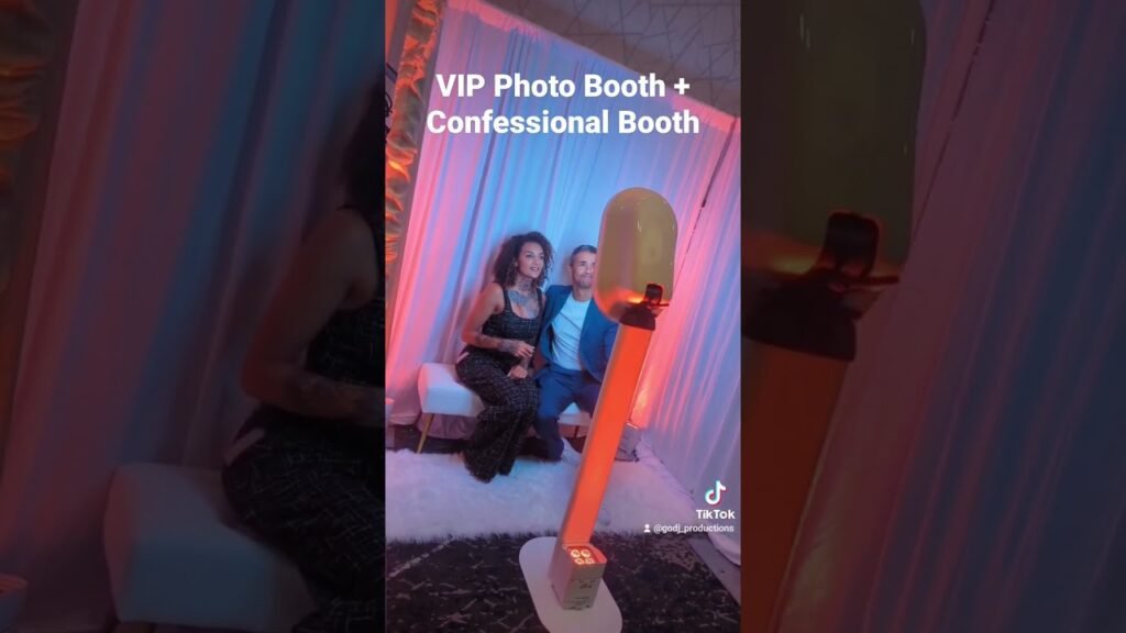 Vip photo booth + confessional booth upgrade.