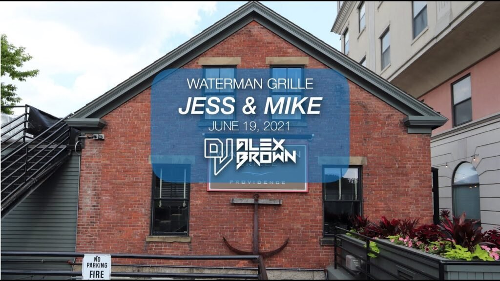 Wedding dj gig log - waterman grille, providence, ri - dj alex brown