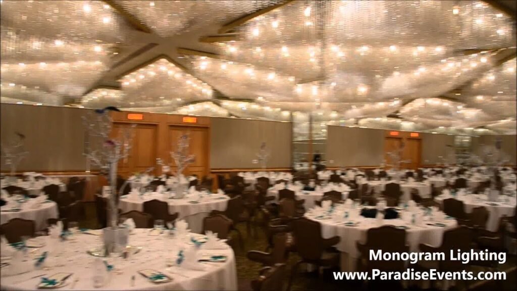Wedding monogram lighting|pan pacific hotel|customize gobo rental|paradise events lighting
