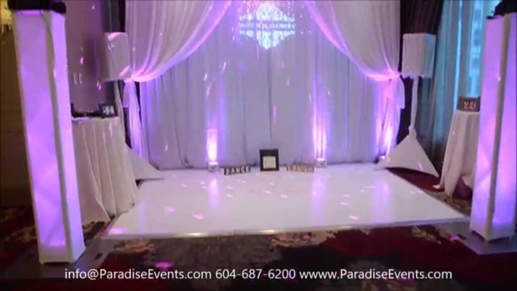 Wedding show booth setup at hush 2015 in terminal city club vancouver