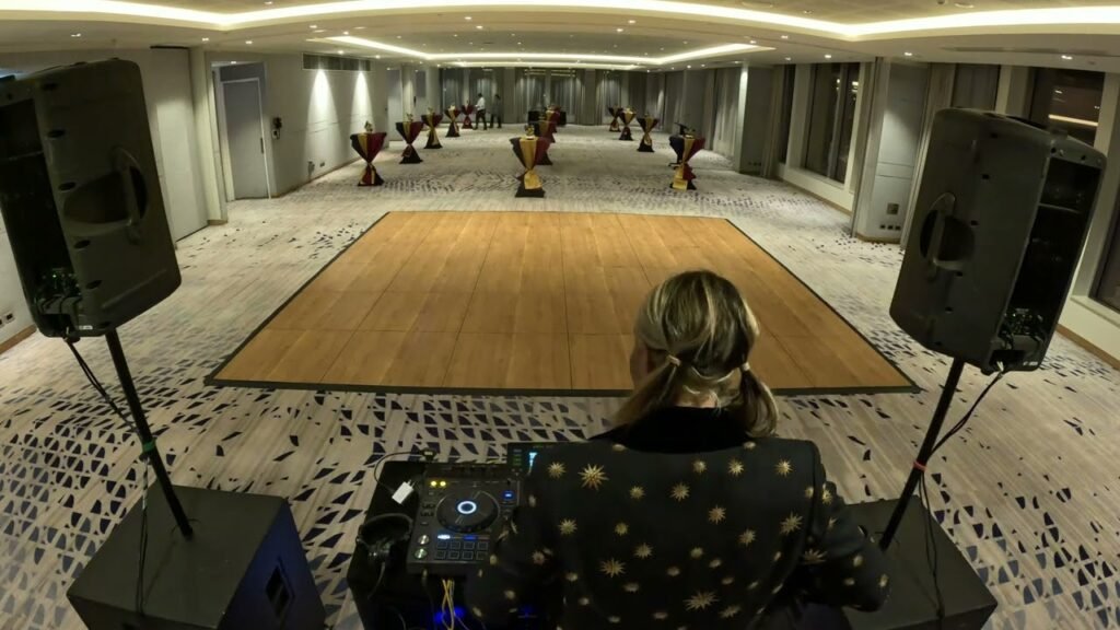 Corporate event dj setup hilton doubletree navy au