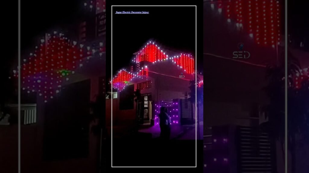 Pixel led toran light decoration #weddingdecoration